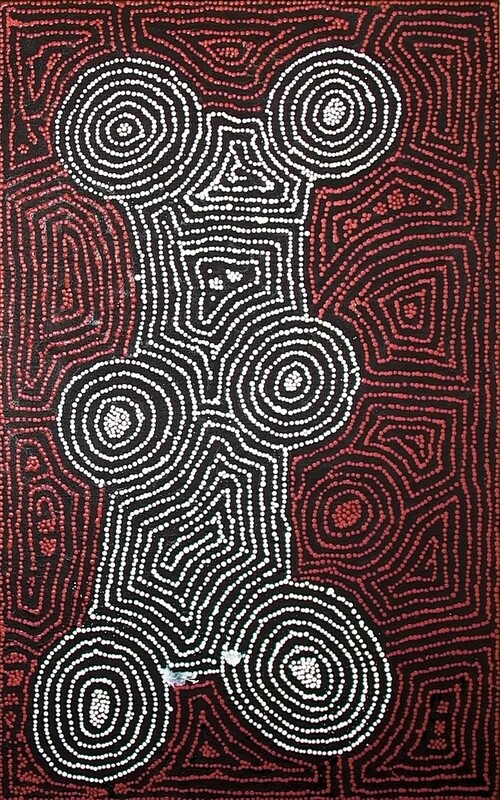 Malliera Ceremonies (2006) by Barney Campbell Tjakamarra 122x76cm 9533BC