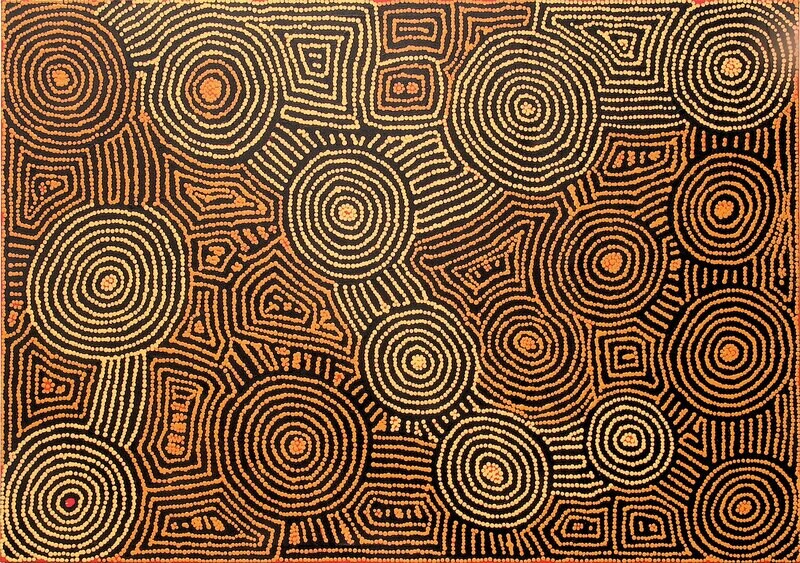 Malliera Ceremonies by Barney Campbell Tjakamarra 122x152cm 9347BC