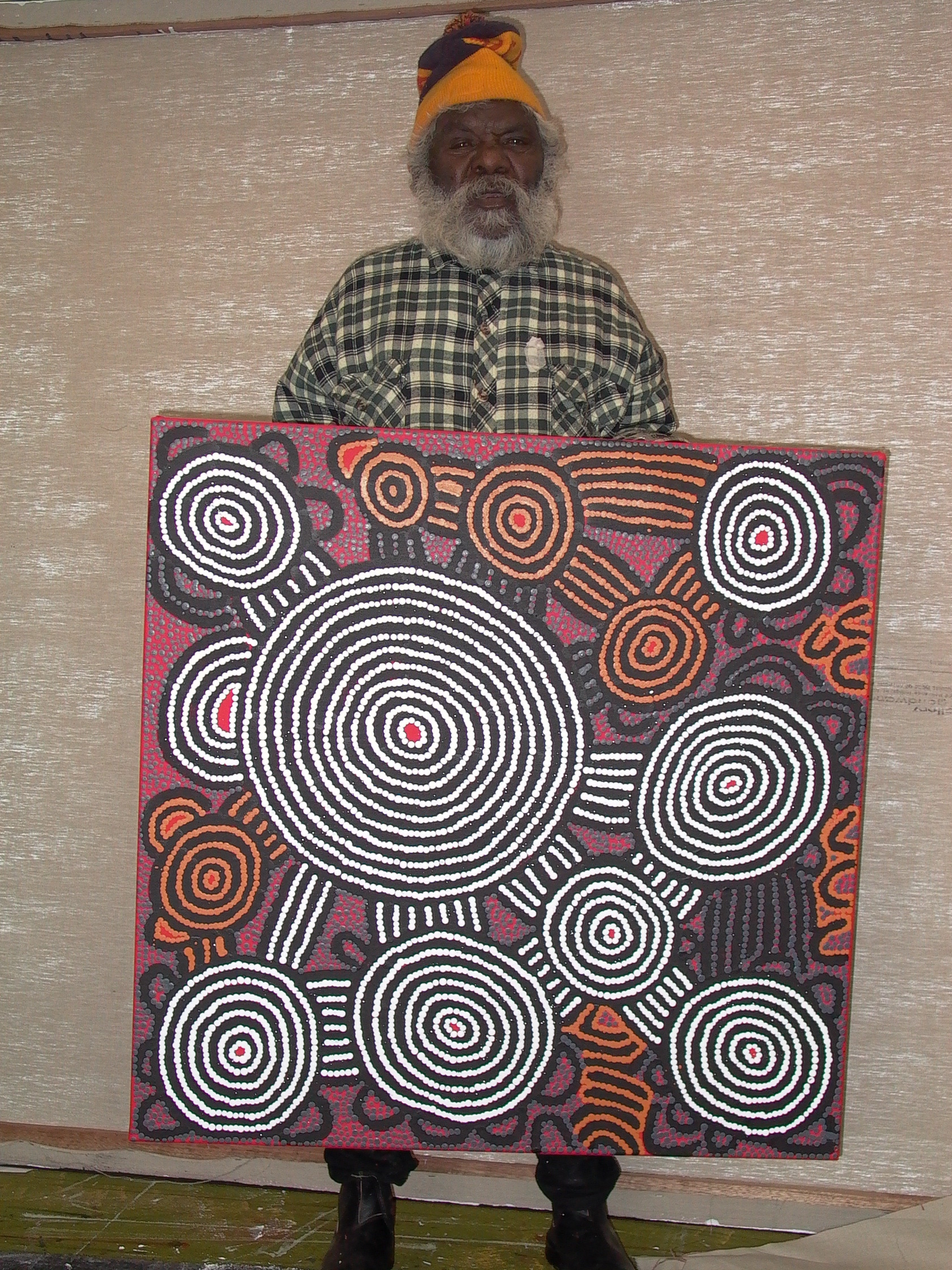 Tingari Cycle BY Barney Campbell Tjakamarra, 91x91cm 9197BC