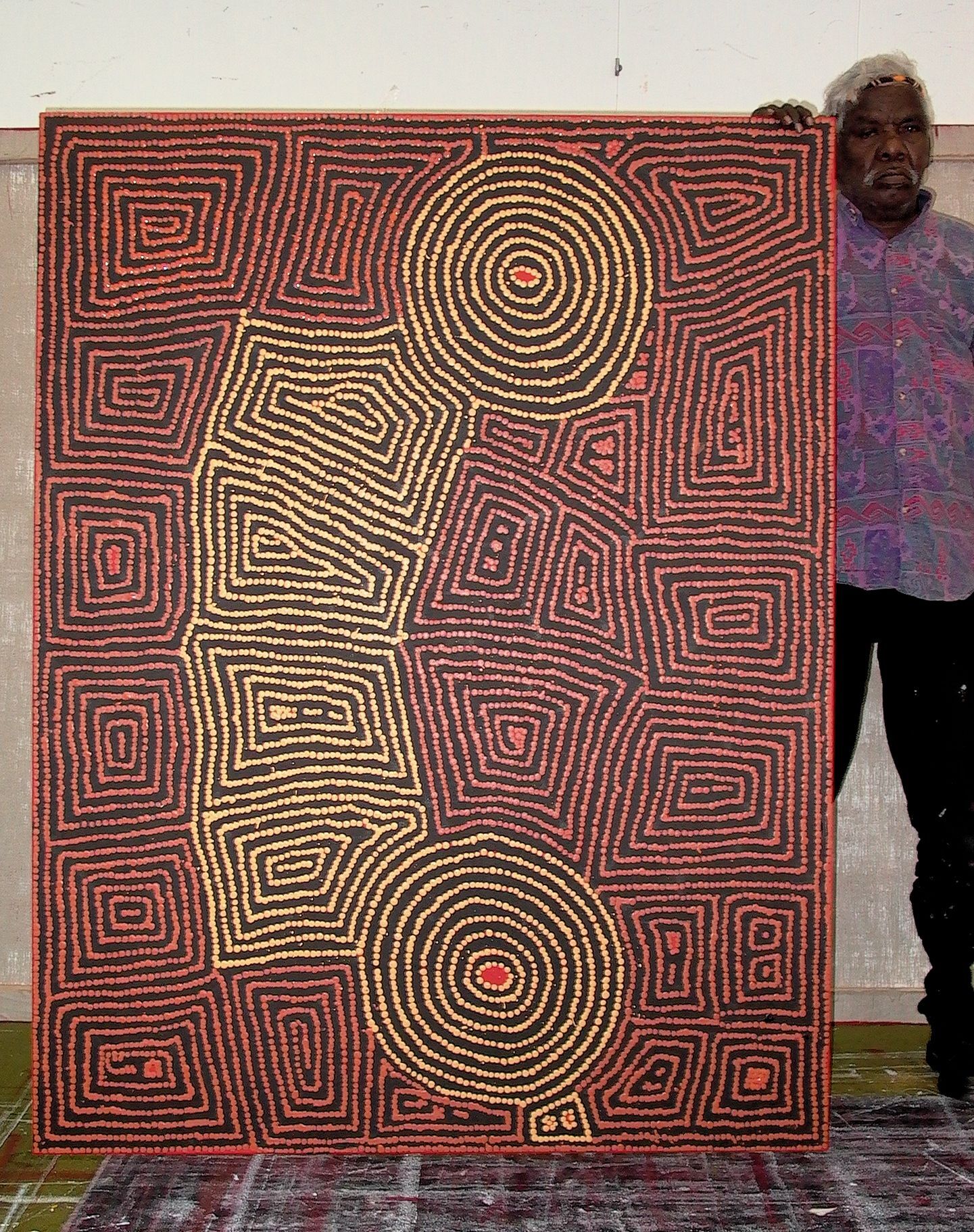 Tingari Cycle by Barney Campbell Tjakamarra 122x152cm 9372BC