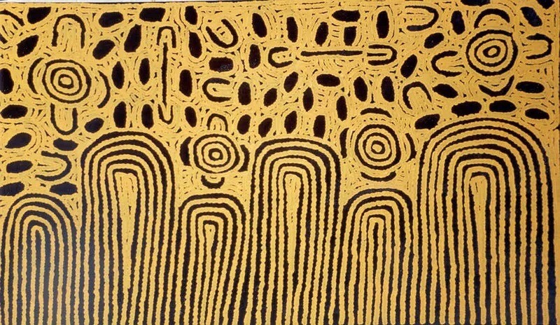 Women's Ceremony for Bush Apples (152x91cm) by Barbara Reid