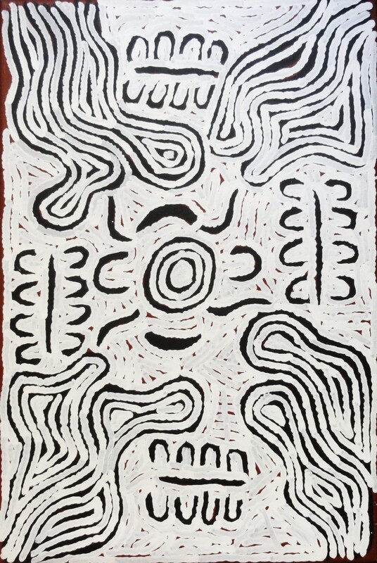 Minyma Tingari (Women’s Dreaming), 2000 (92x62cm)by Barbara Reid