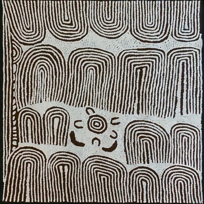 Minyma Tingari, 2000 (91x91cm) by Barbara Reid 4479BR