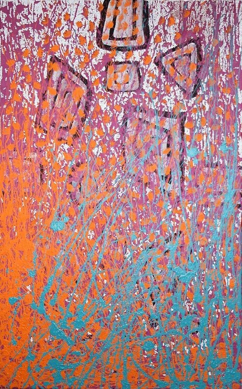 Wildflowers, 2008 by Jeannie Nakamarra Daniels, 122x76cm 13545JD
