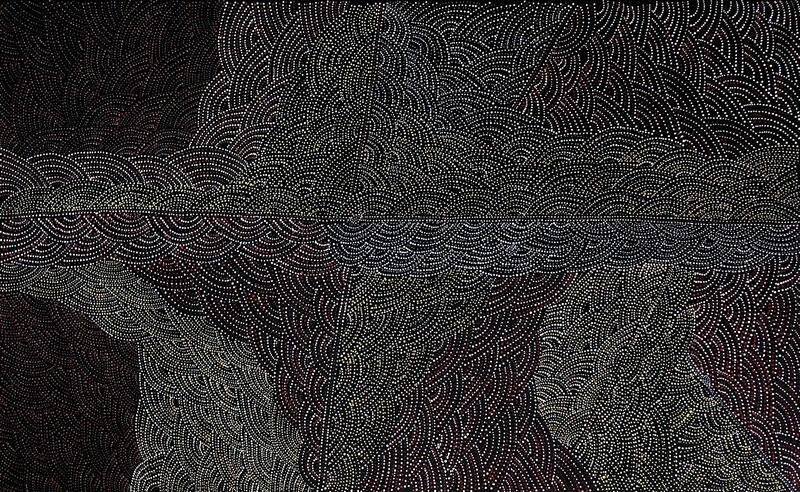 Amwekety (Bush Plum), 2001 by Gracie Pwerle (Purle) Morton 91x152cm  6614GM