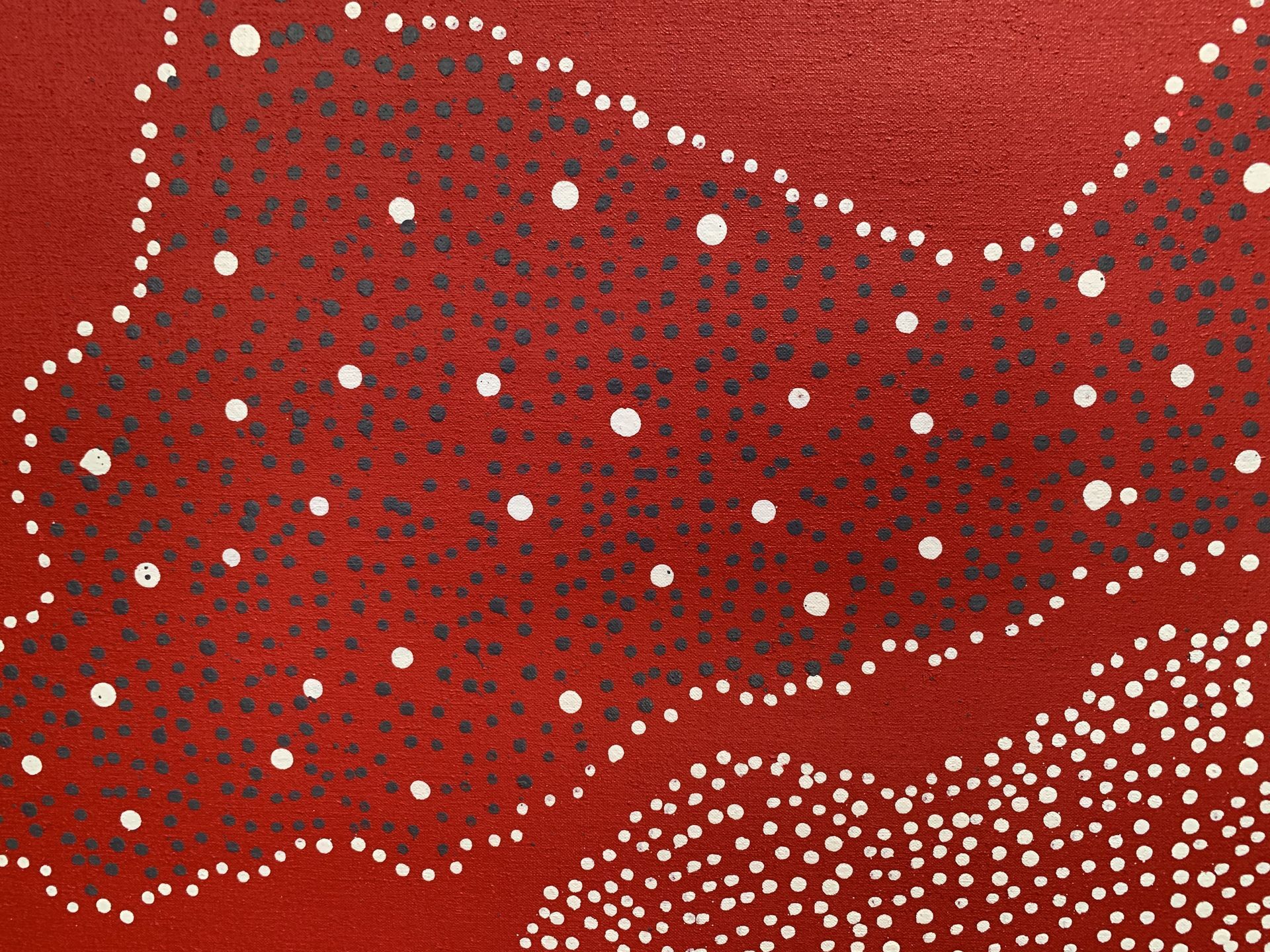 Water Dreaming, 2005 by Julie Nangala Robertson 76x91cm