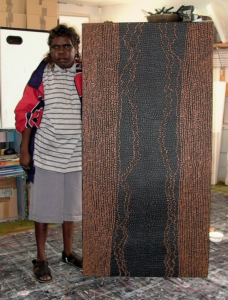 Water Dreaming, 2004 by Julie Nangala Robertson 152x76cm 8793JR