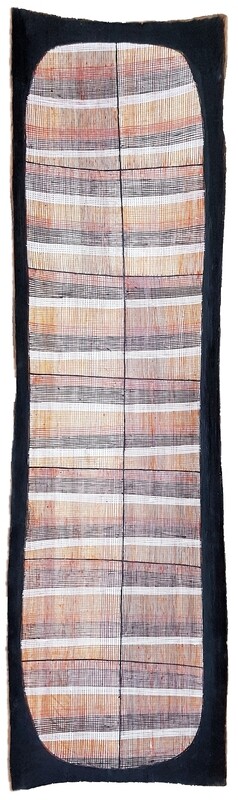 Wak Wak, 2008 Bark Painting by Seymour Wulida, 131x38cm