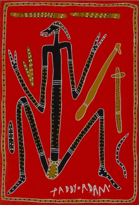 Dancing Mimi Man by Paddy Fordham Wainburranga 90x60cm PF233
