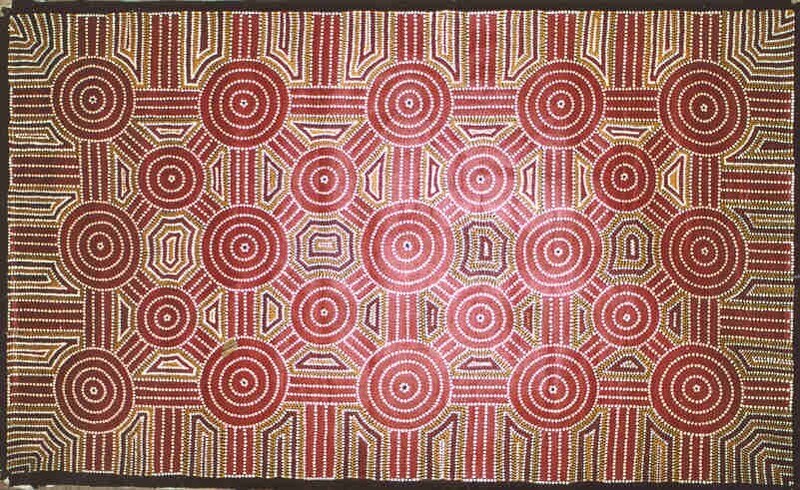 Caterpillar Dreaming at Soapy Bore, Utopia, 2000 by  Tommy Jones Kngwarreye 91x152cm 5143TJ