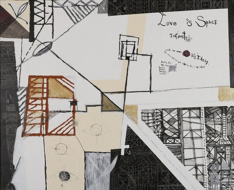 Love is Space, 2006 by Rusiate Lali 112x137cm
