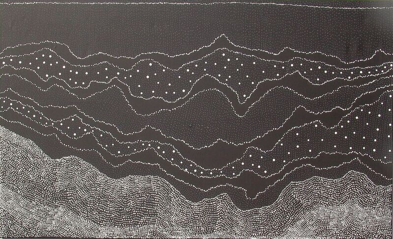Pirlinyanu Dreaming by Julie Nangala Robertson, 198X122cm Cat 9549JR