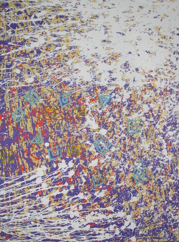 Wildflowers, 2008 by Jeannie Nakamarra Daniels, 122x91cm Cat 13592JD