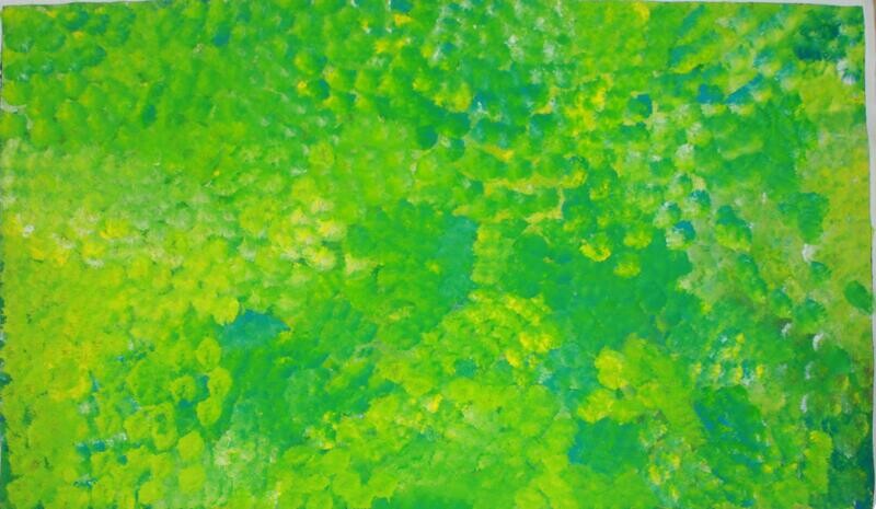 Yam Dreaming 2011 by Marilyn Golder Kngwarreye, 89x151cm