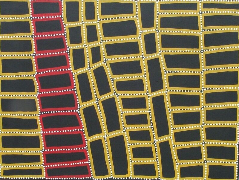 Tingari Cycle (2002) by Walala Tjapaltjarri 91x122cm