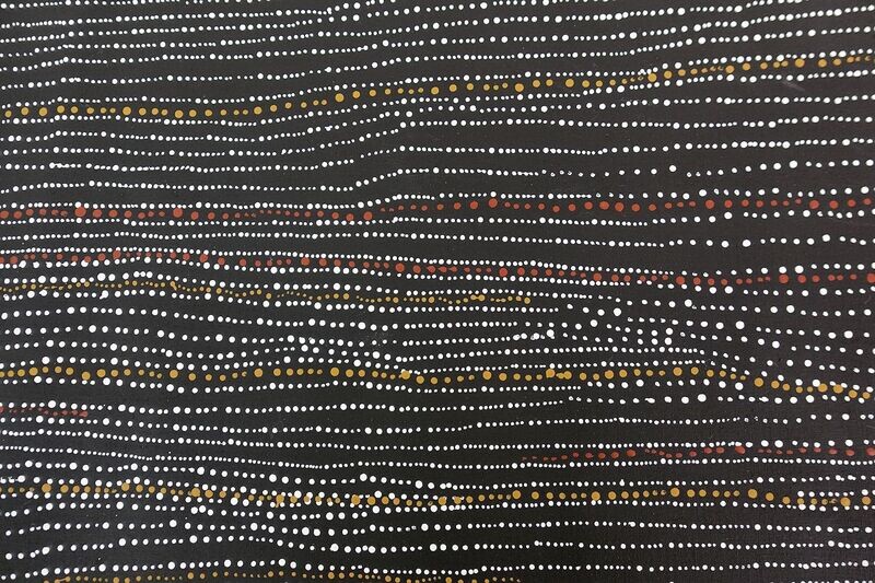 Sandhills at Mina Mina  by Dorothy Napangardi 107x348cm 11135DN