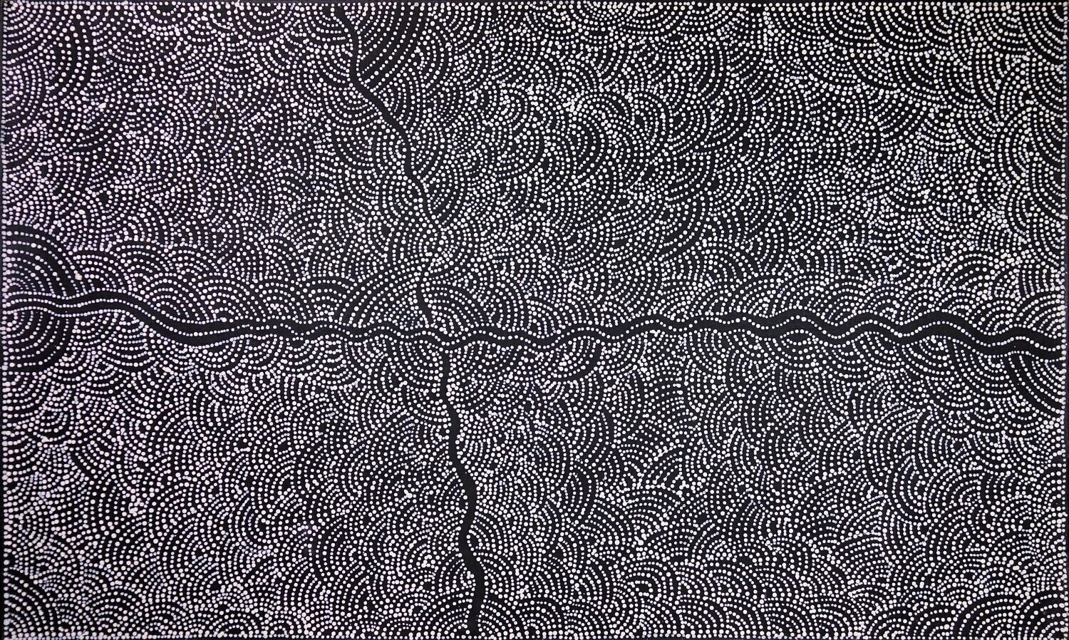Sandhills of Mina Mina, 2003 by Dorothy Napangardi 91x152cm 7763DN