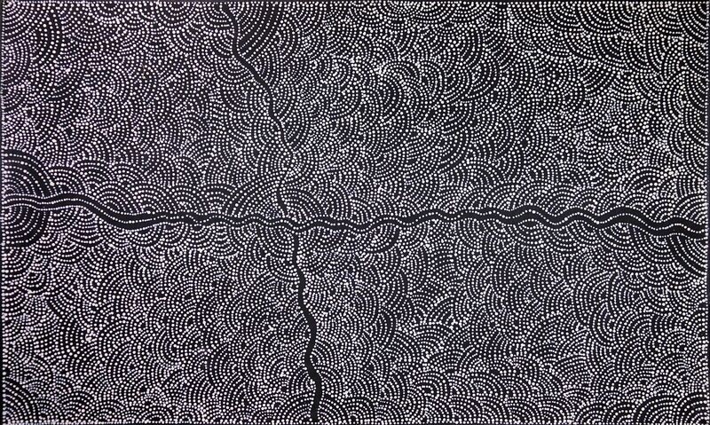 Sandhills of Mina Mina, 2003 by Dorothy Napangardi 91x152cm 7763DN