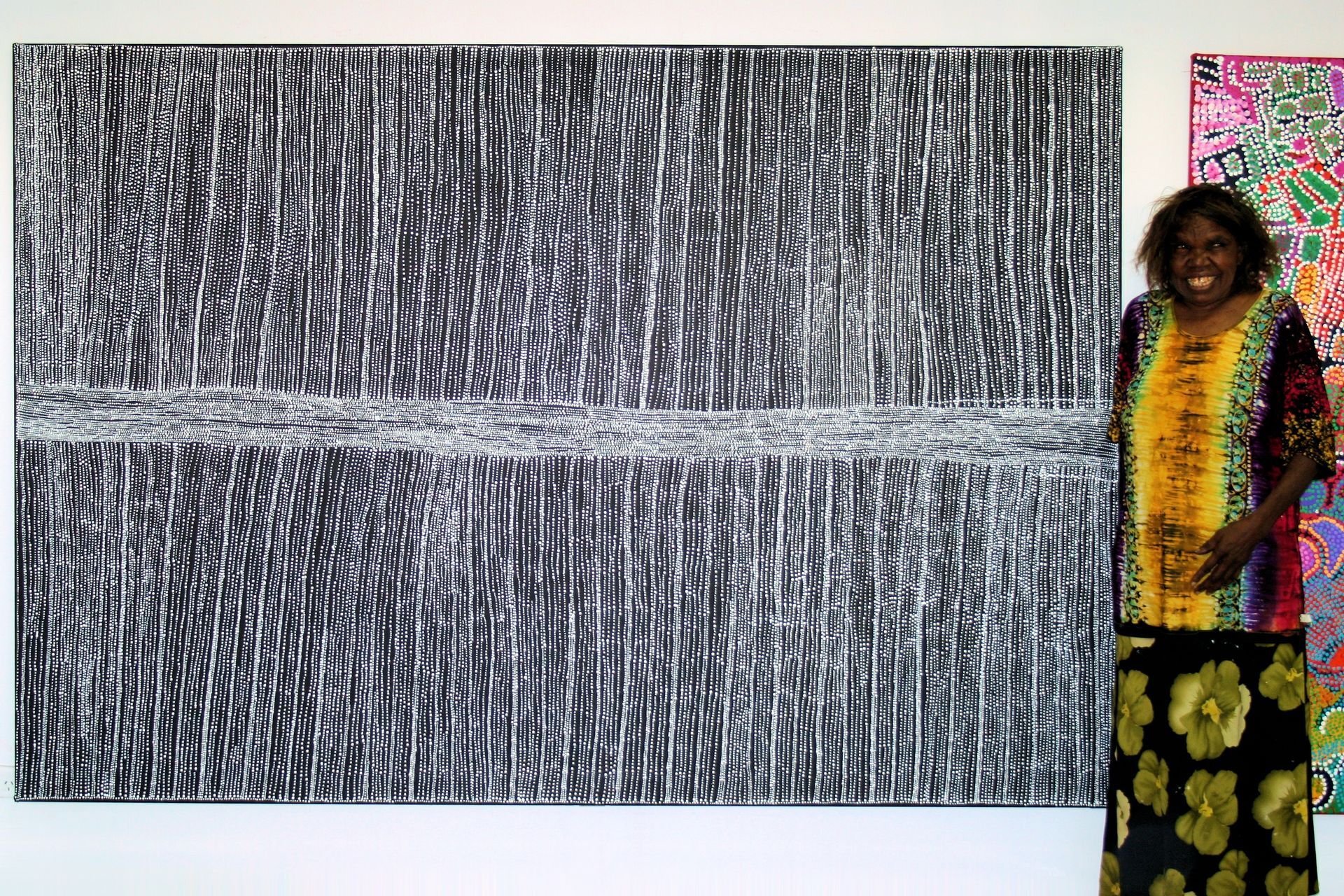 Sandhills & Kanakurlangu by Dorothy Napangardi 244x168cm 9964DN