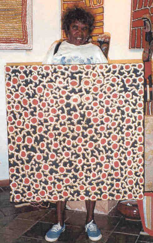 Mukati Dreaming, 1999 by Dorothy Napangardi 92x92cm 3190DN