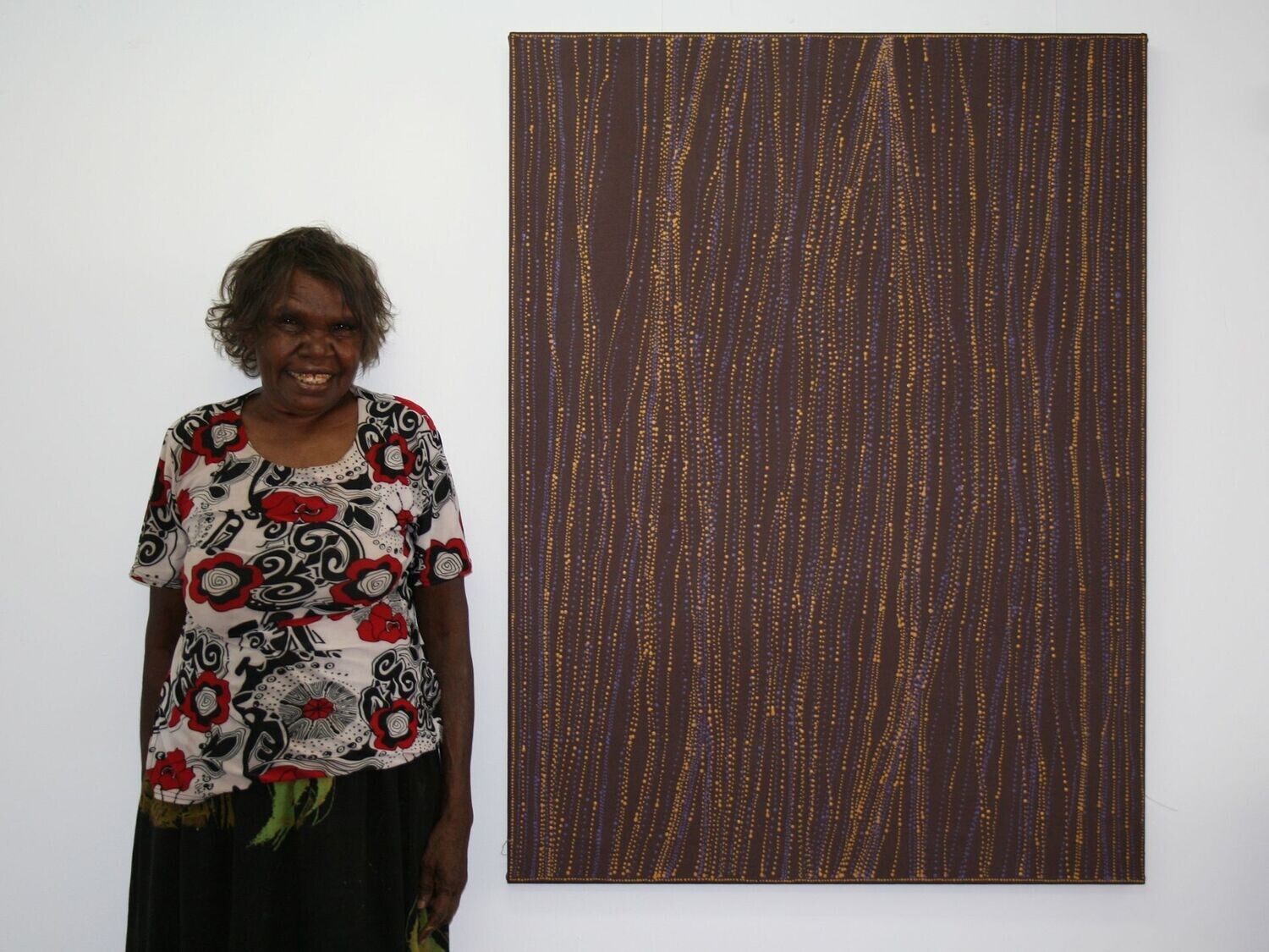 Sandhills of Mina Mina by Dorothy Napangardi, 122x91cm 13704DN