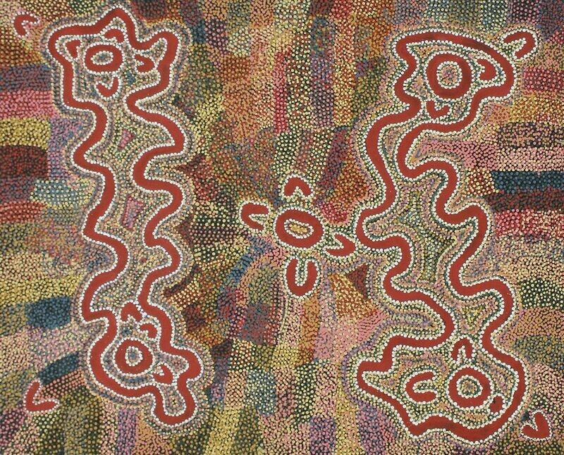 Jungunpa (Marsupial Mouse) 1994, by Polly Napangardi Watson 78x64cm