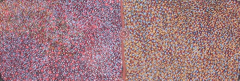 Wataki (Wild Orange) 2003, by Polly Napangardi Watson 129x41cm