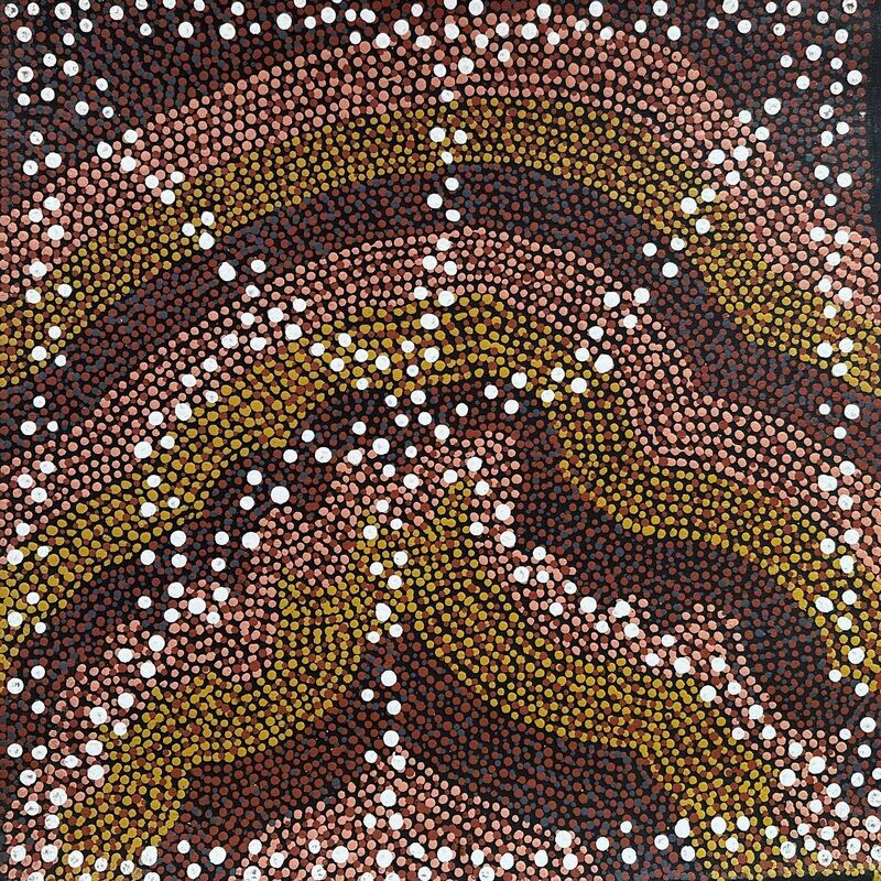 Warnakiji (Bush Tomato) 1999 – Polly Napangardi Watson - 45x45cm