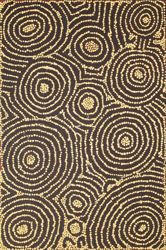 Tingari Cycle, 2005  by Barney Campbell Tjakamarra 91x61cm 9667BC