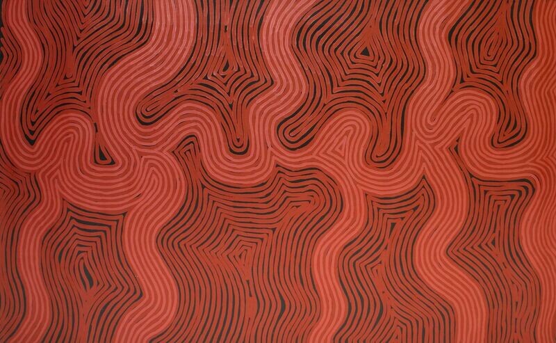 Sandhills near Tjukurla, 2000 (122x198cm) by Barbara Reid