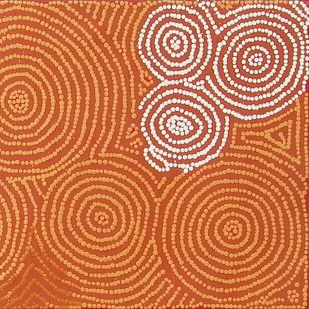 Tingari Cycle, 2005 by Barney Campbell Tjakamarra
61x198cm Cat 9348BC