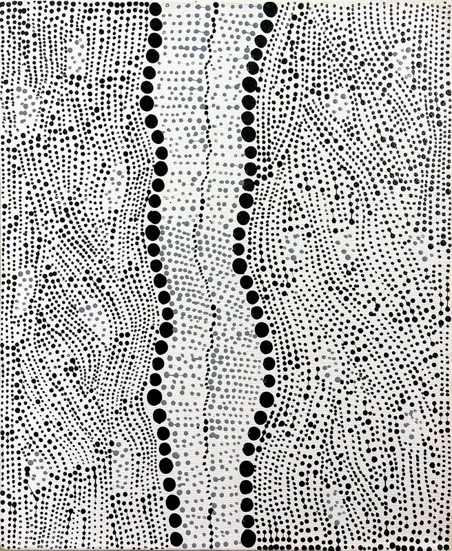 Pirlinyanu  - Water Dreaming by Julie Nangala Robertson 30x25cm 11165JR