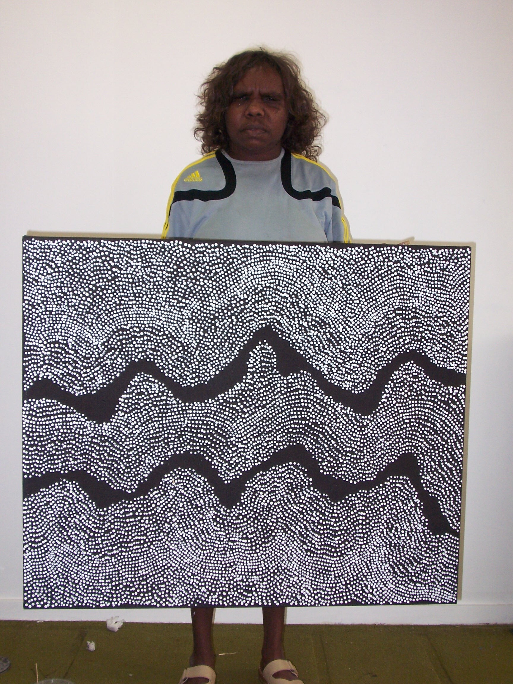 Water Dreaming by Julie Nangala Robertson 91x76cm