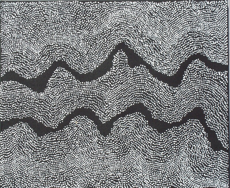 Water Dreaming by Julie Nangala Robertson 91x76cm