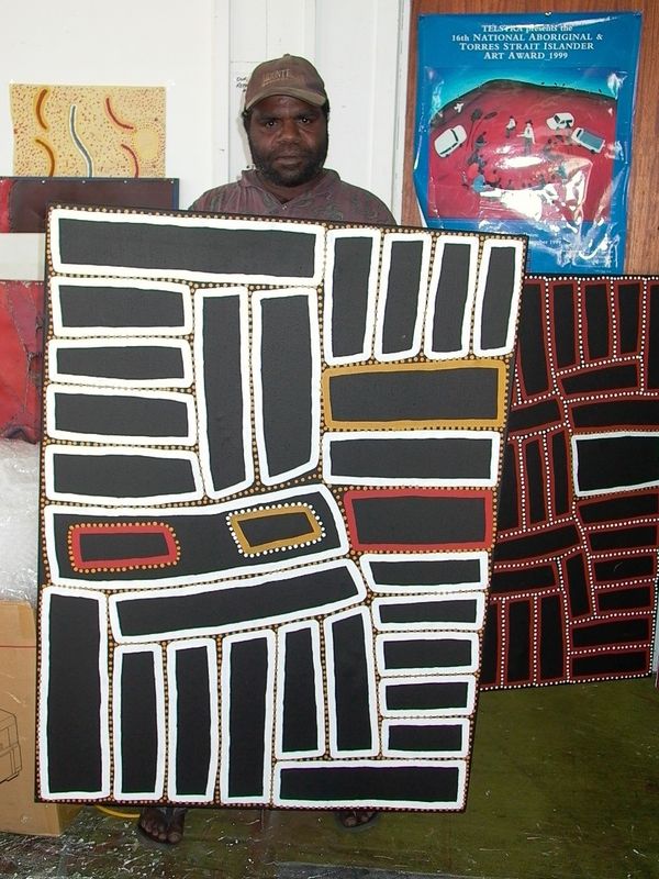 Lake Mackay by Walala Tjapaltjarri, 122x91cm Cat 8807WT