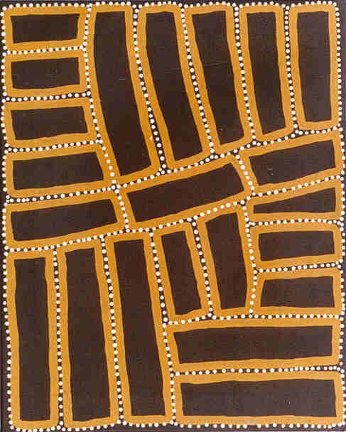 Lake Mackay 2001 by Walala Tjapaltjarri, 76x61cm Cat 6018WT