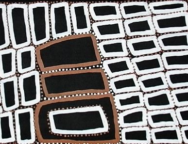 Tingari Cycle, 2005 by Walala Tjapaltjarri 198x61cm Cat 8957WT