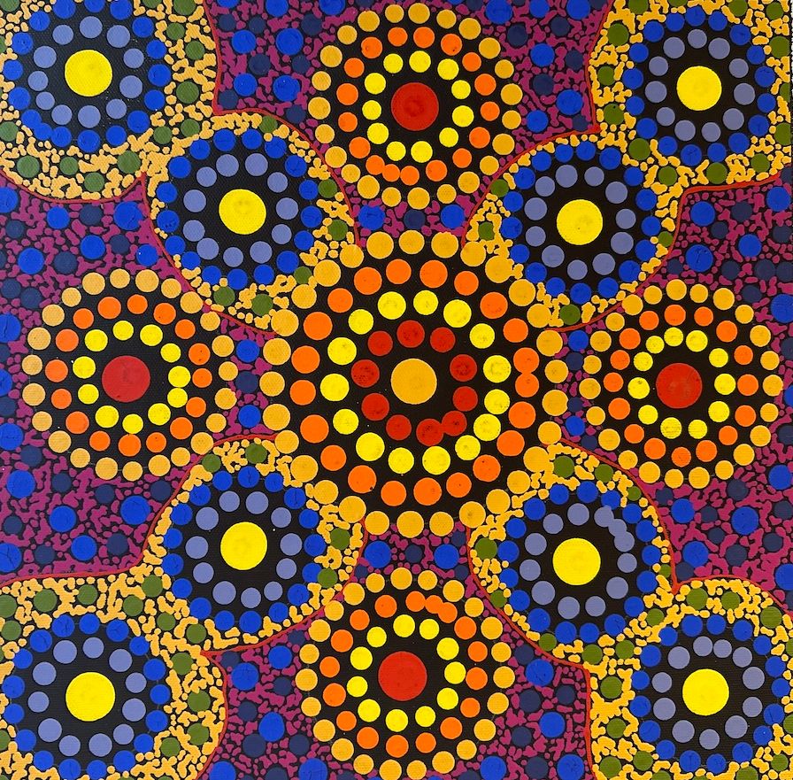 Waterholes by Sharon K. Hayes Peltharre 32x32cm FJ083SKH