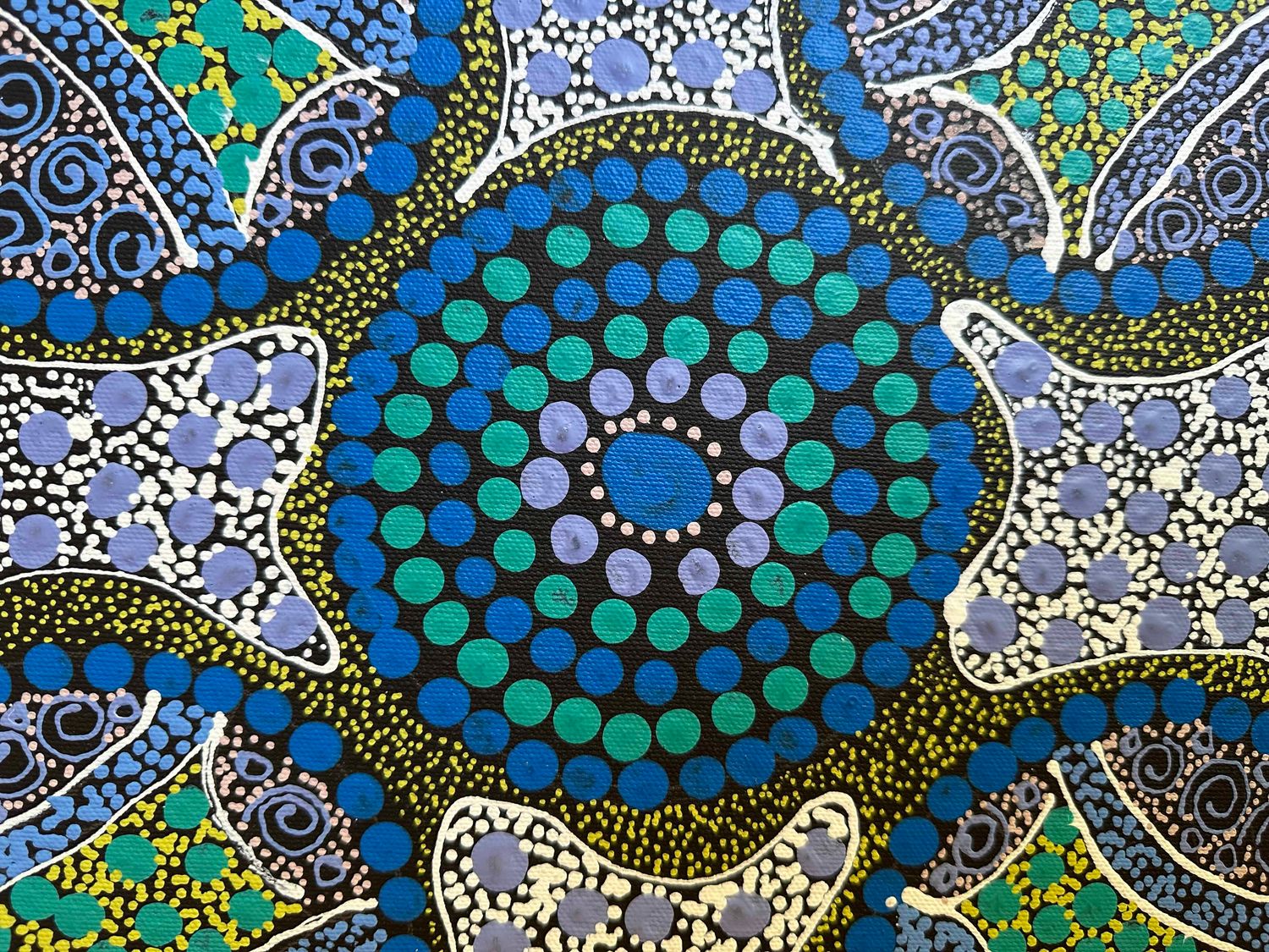 Whirlywinds near Waterholes by Eileen Bloomfield Perrule 32x32cm FJ469EB