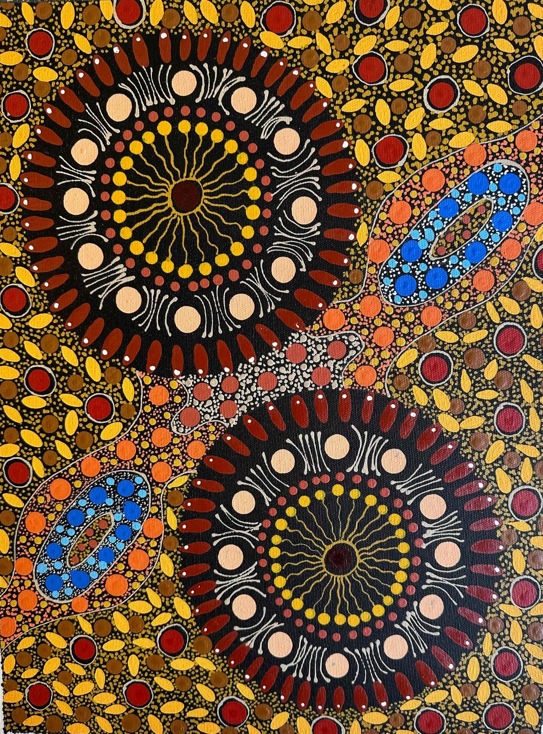 Whirlywinds near Waterholes by Eileen Bloomfield Perrule 32x42cm FJ468EB