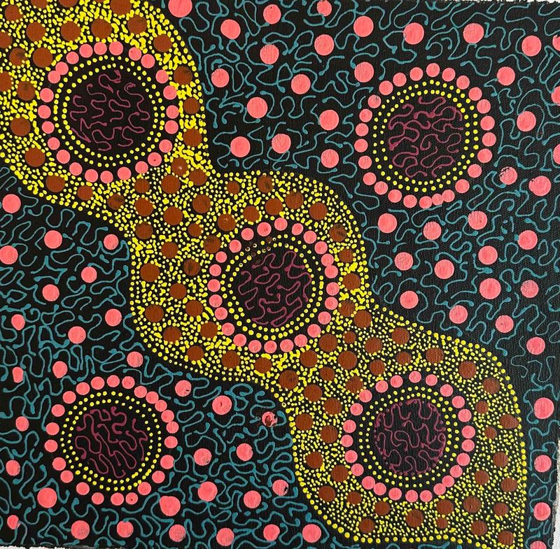 Bushfoods by Lauren Bloomfield Peltharre 32x 31cm FJ085LB