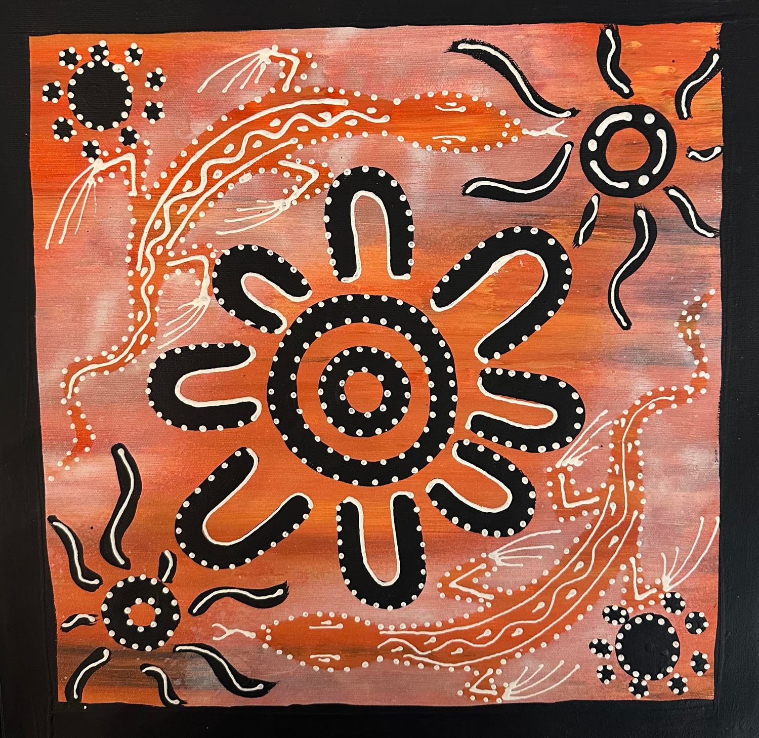Cooking Goanna by Judda 35x35cm FJ459JUD