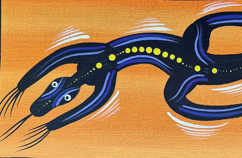 Goanna by Bonita Williams 15x34cm FJ017BW