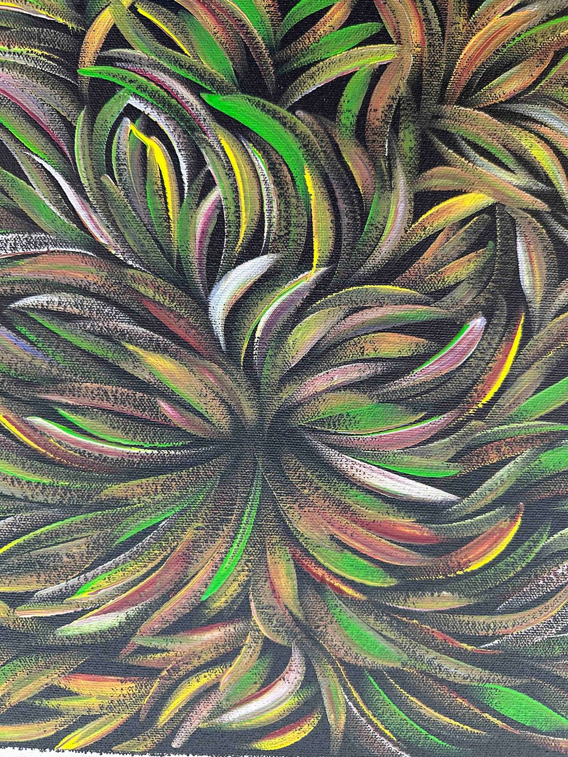 Bush Leaf Medicine by Margaret Scobie, 30x30cm FJ073MS