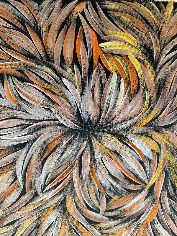 Bush Leaf Medicine by Margaret Scobie, 30x30cm FJ467MS