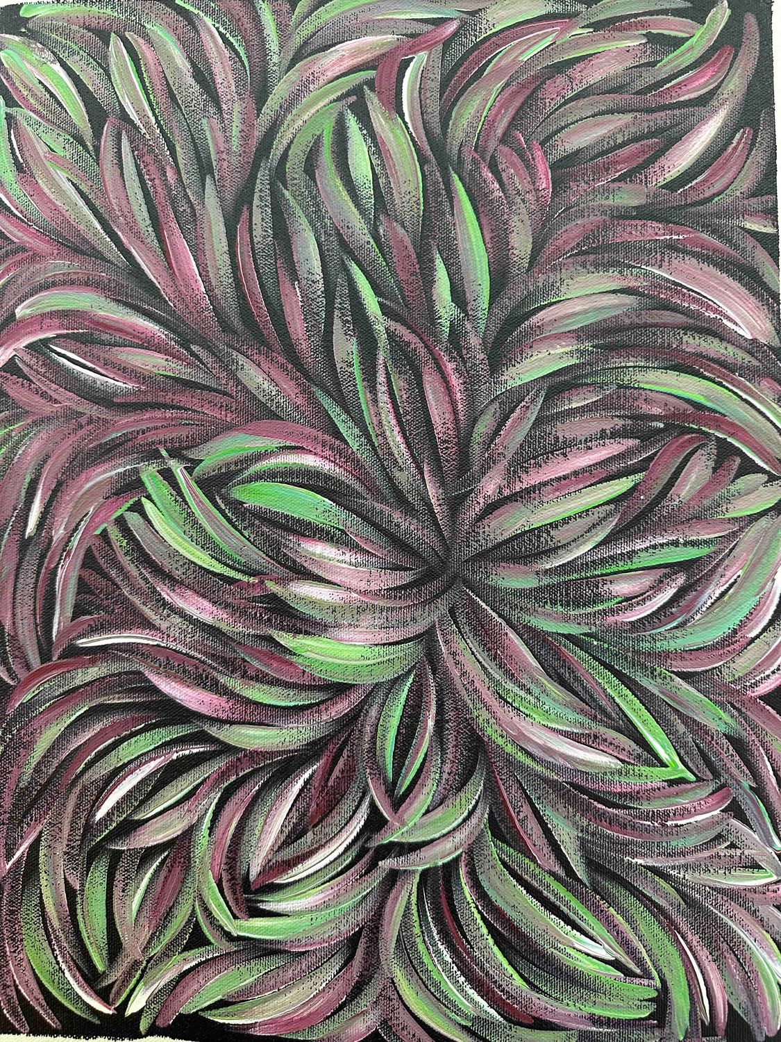 Bush Leaf Medicine by Margaret Scobie, 30X40cm FJ475MS