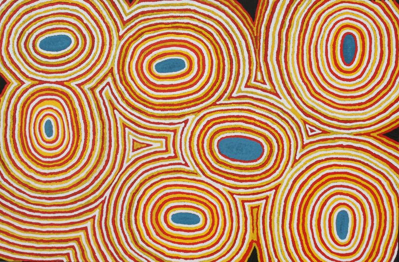 The Seven Sisters 2008 by Angilyiya Mitchell, 152x101cm Cat 13539AM