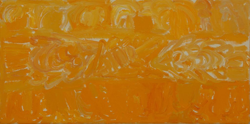 River and Palm Trees '08 by Sonia Kurarra, 30x59cm, Cat 10592SK
