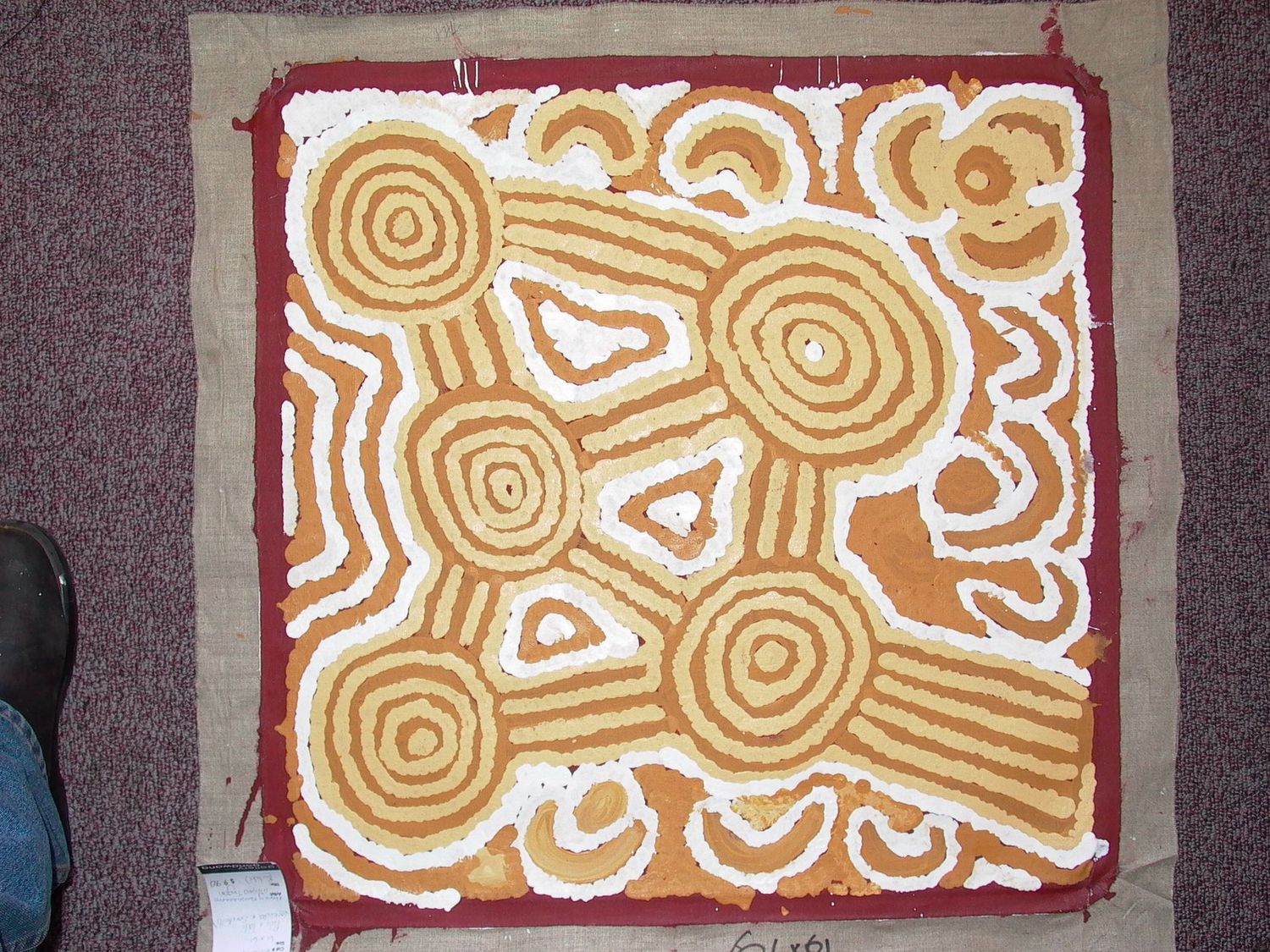 "Marrapinti 2001"by Nancy Ross Nungurrayi 61x61cm Cat 6390NN
