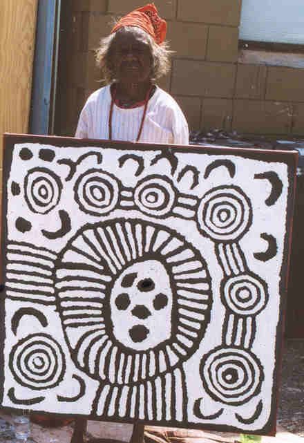 Women's Ceremony - Sandhill Country by Nancy Ross Nungurrayi, 91x91cm 6654NN